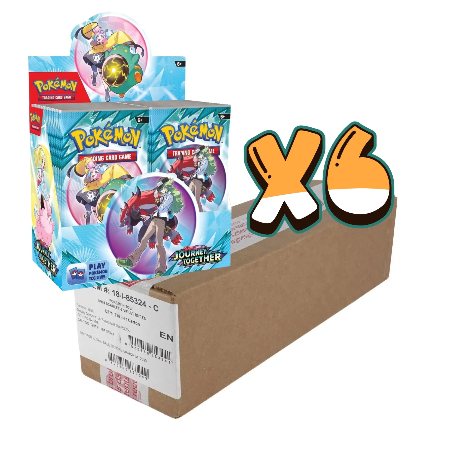 POKEMON TCG SV9: JOURNEY TOGETHER BOOSTER CASE - SEPTEMBER REPRINT [READ DESCRIPTION] - | BD Cosmos