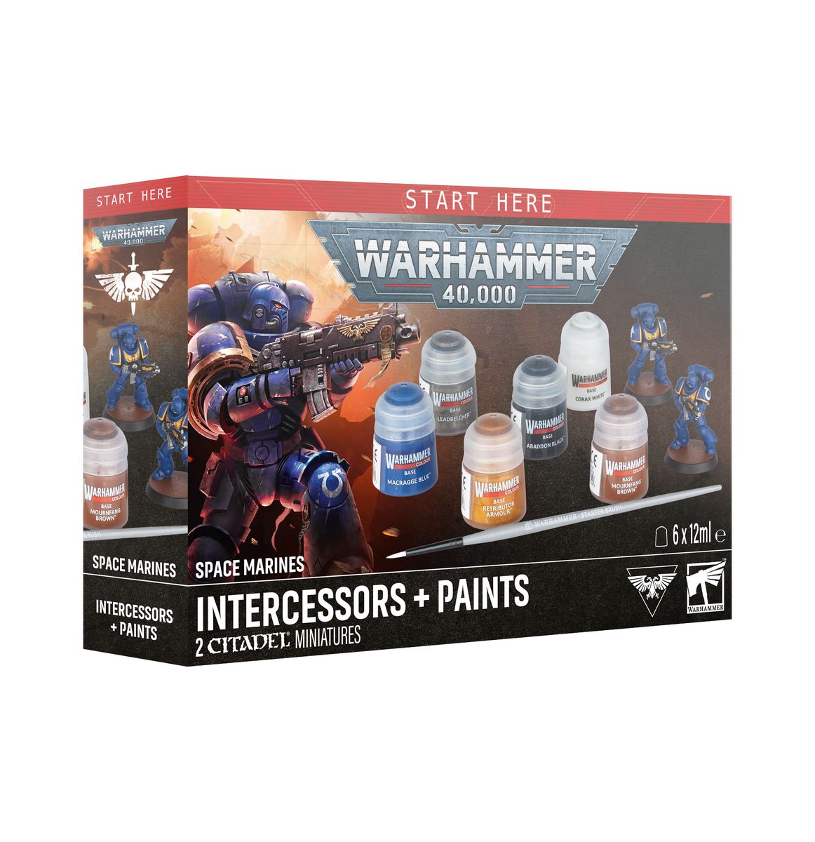 WARHAMMER 40K: SPACE MARINES INTERCESSORS + PAINTS | BD Cosmos