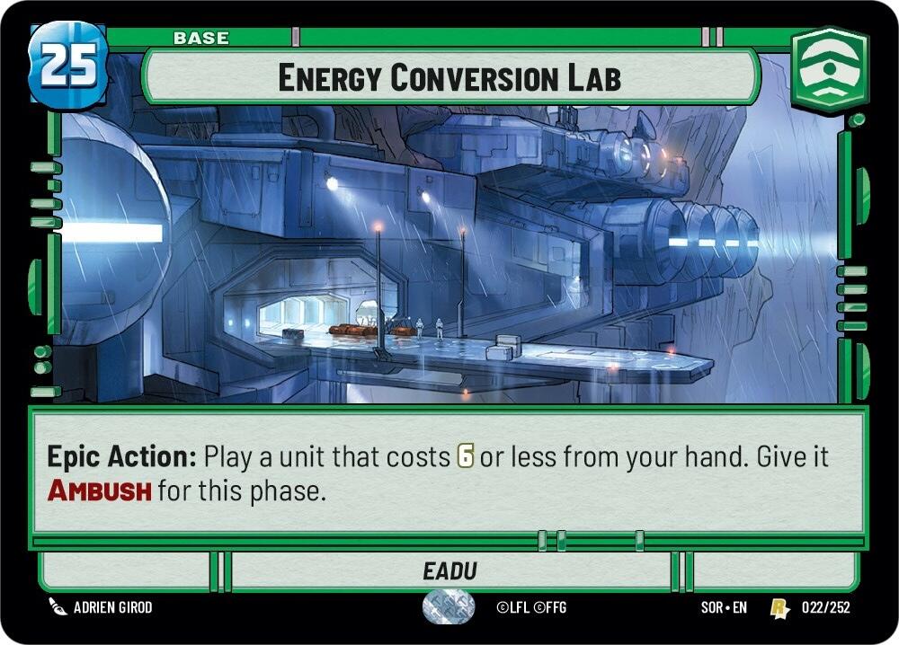 Energy Conversion Lab (022/252) [Spark of Rebellion] | BD Cosmos