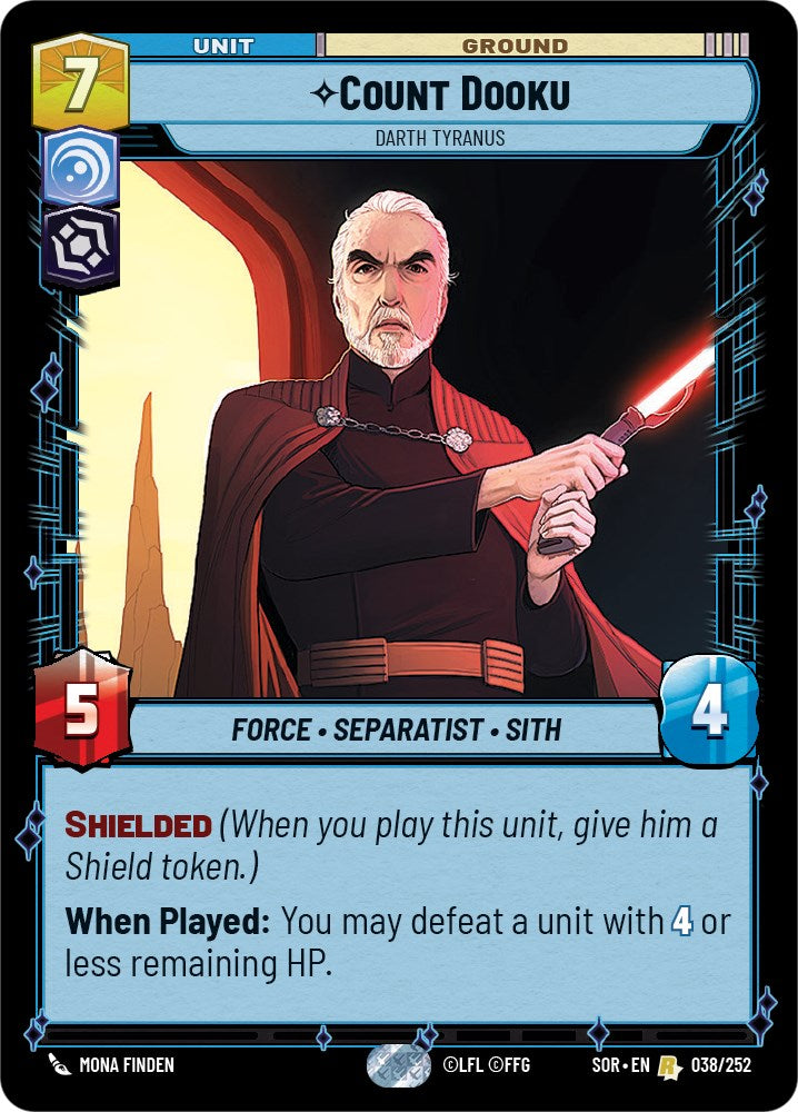 Count Dooku - Darth Tyranus (038/252) [Spark of Rebellion] | BD Cosmos