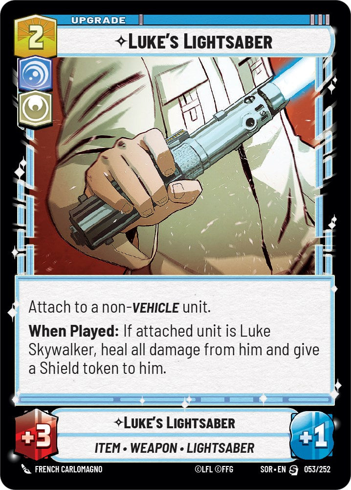 Luke's Lightsaber (053/252) [Spark of Rebellion] | BD Cosmos