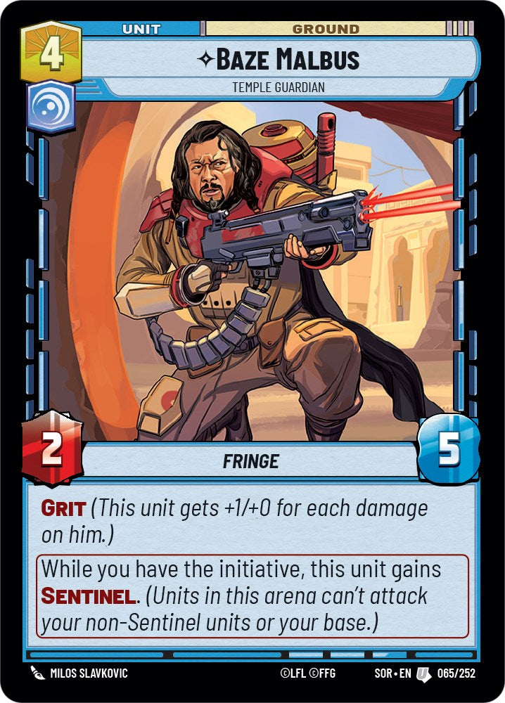 Baze Malbus - Temple Guardian (065/252) [Spark of Rebellion] | BD Cosmos