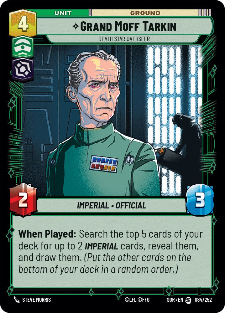 Grand Moff Tarkin - Death Star Overseer (084/252) [Spark of Rebellion] | BD Cosmos