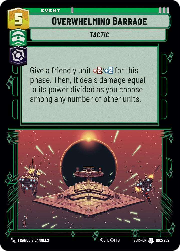 Overwhelming Barrage (092/252) [Spark of Rebellion] | BD Cosmos