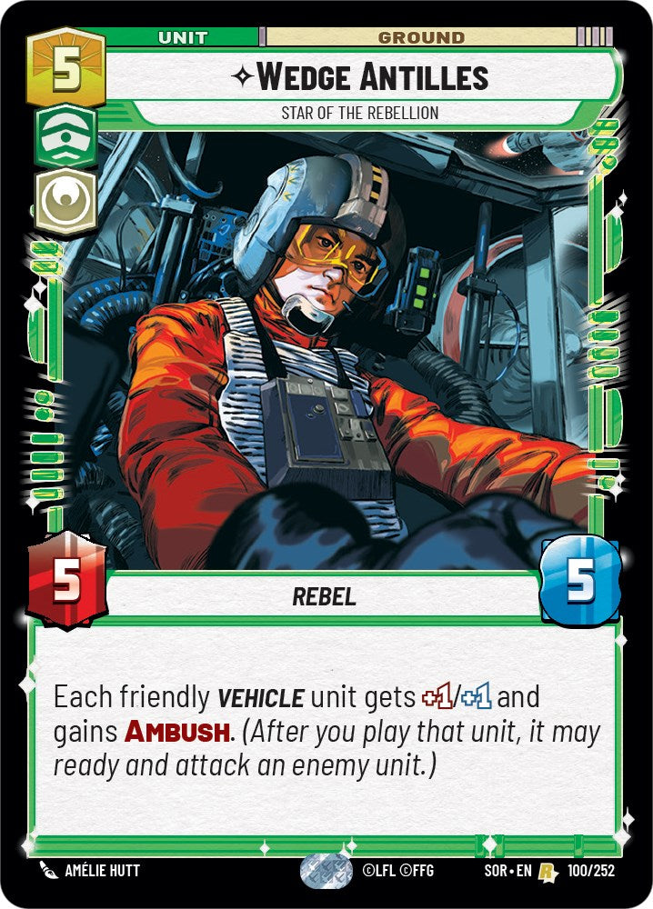 Wedge Antilles - Star of the Rebellion (100/252) [Spark of Rebellion] | BD Cosmos