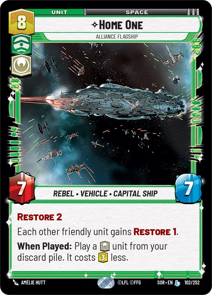 Home One - Alliance Flagship (102/252) [Spark of Rebellion] | BD Cosmos