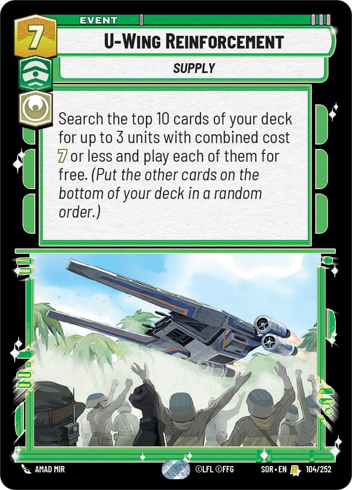 U-Wing Reinforcement (104/252) [Spark of Rebellion] | BD Cosmos