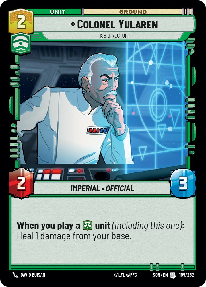 Colonel Yularen - ISB Director (109/252) [Spark of Rebellion] | BD Cosmos