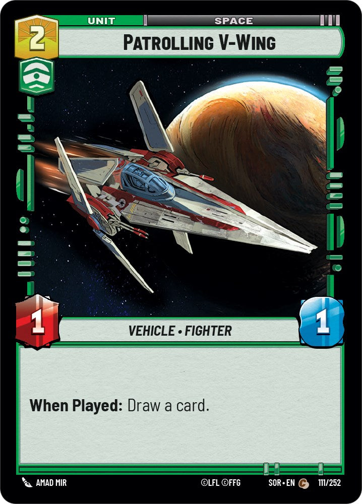 Patrolling V-Wing (111/252) [Spark of Rebellion] | BD Cosmos