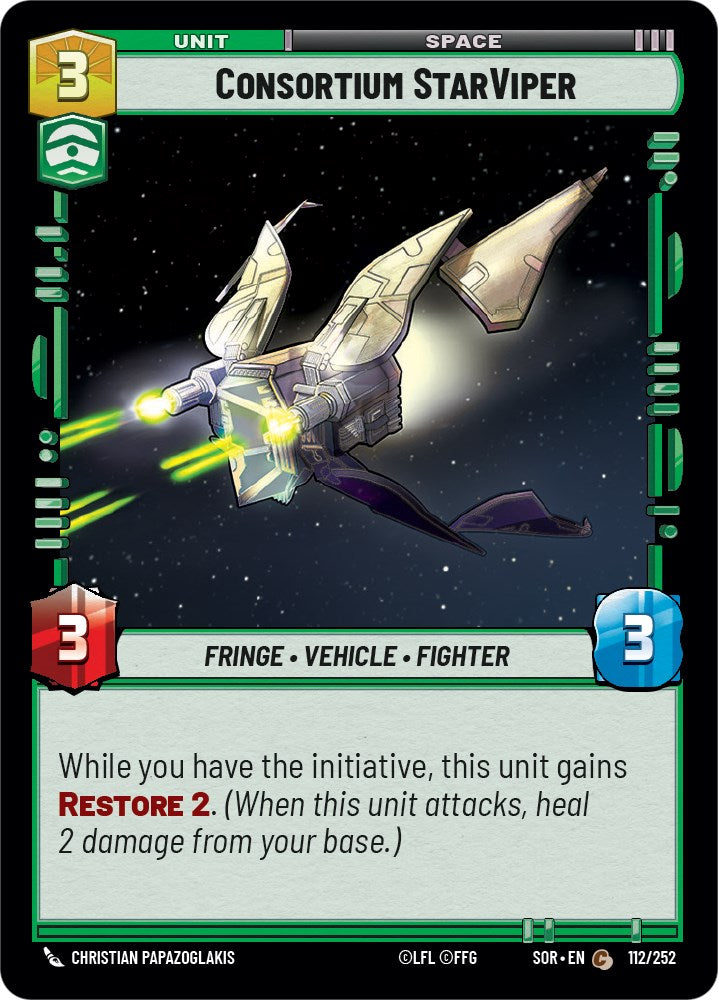 Consortium StarViper (112/252) [Spark of Rebellion] | BD Cosmos