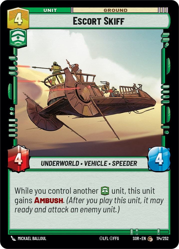 Escort Skiff (114/252) [Spark of Rebellion] | BD Cosmos