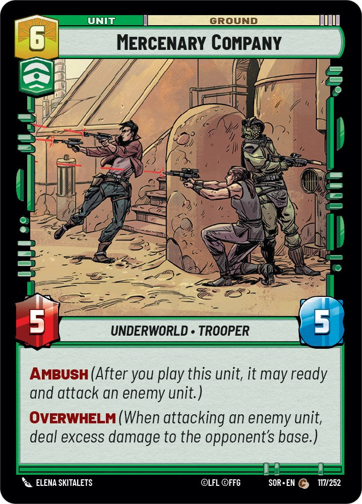 Mercenary Company (117/252) [Spark of Rebellion] | BD Cosmos