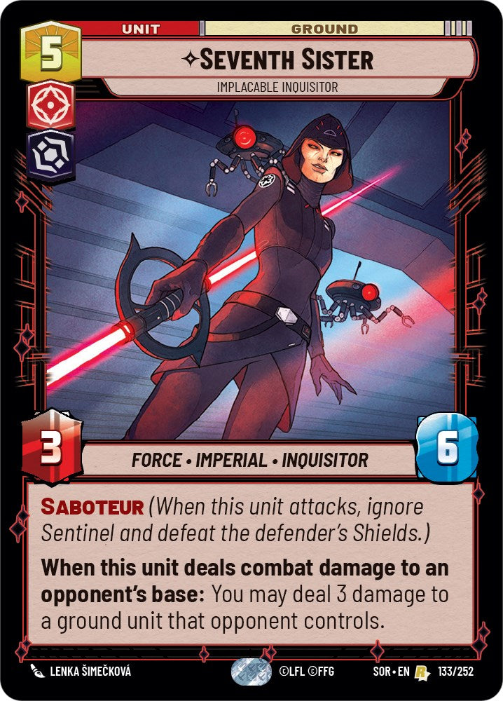 Seventh Sister - Implacable Inquisitor (133/252) [Spark of Rebellion] | BD Cosmos