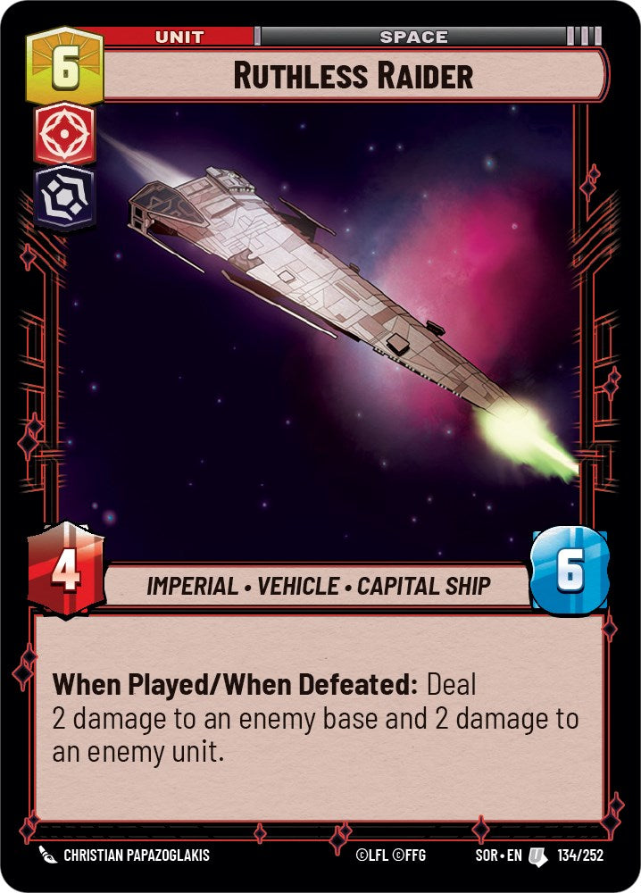 Ruthless Raider (134/252) [Spark of Rebellion] | BD Cosmos