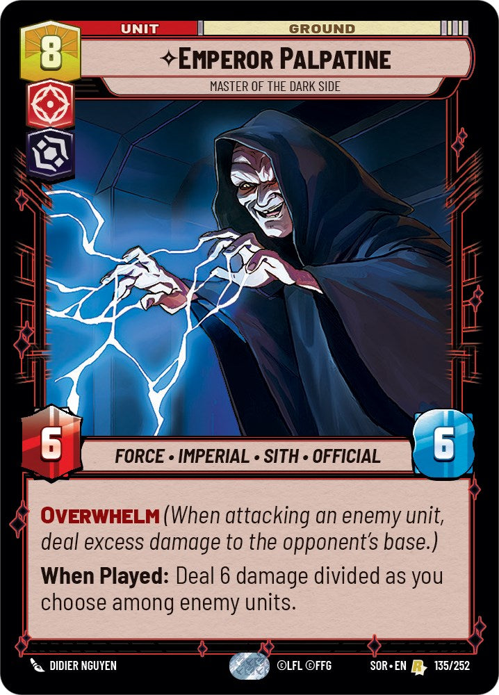 Emperor Palpatine - Master of the Dark Side (135/252) [Spark of Rebellion] | BD Cosmos