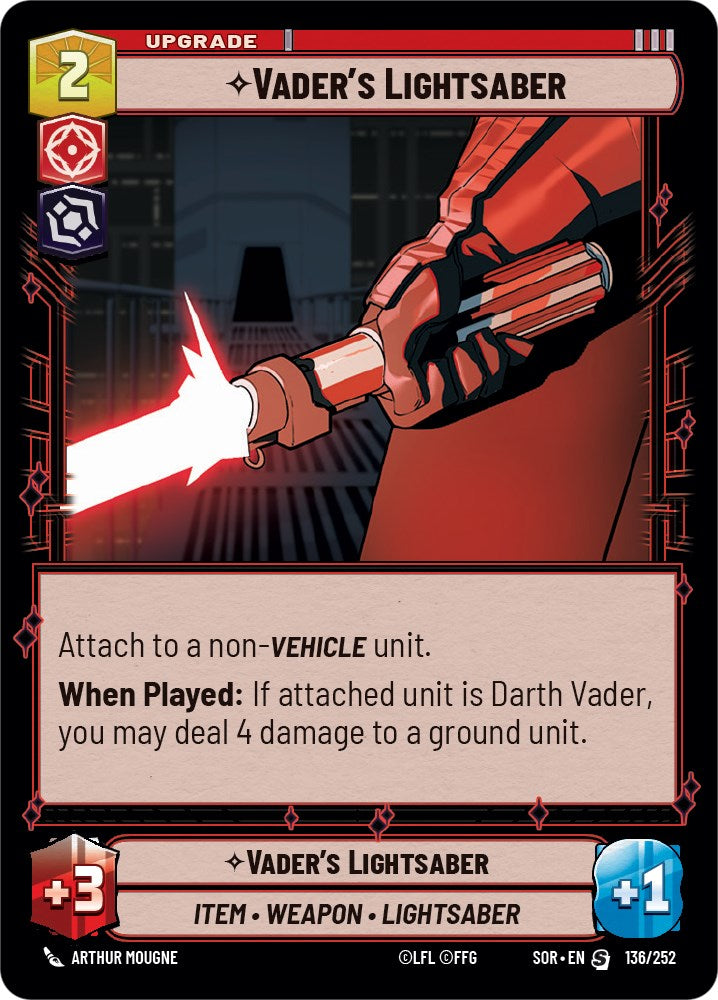 Vader's Lightsaber (136/252) [Spark of Rebellion] | BD Cosmos