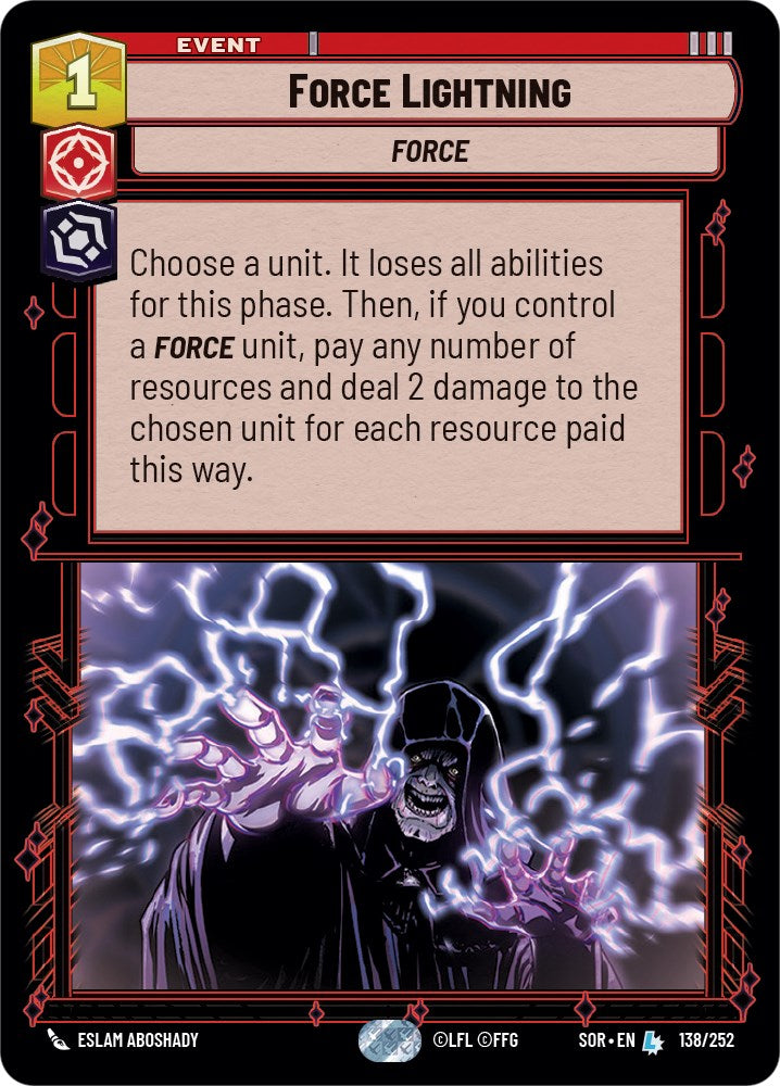 Force Lightning (138/252) [Spark of Rebellion] | BD Cosmos
