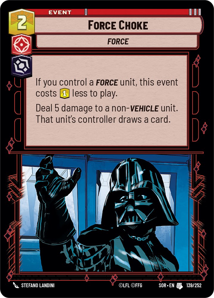 Force Choke (139/252) [Spark of Rebellion] | BD Cosmos