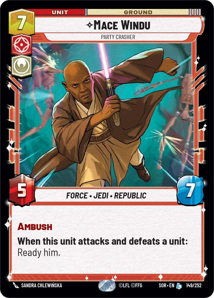 Mace Windu - Party Crasher (149/252) [Spark of Rebellion] | BD Cosmos