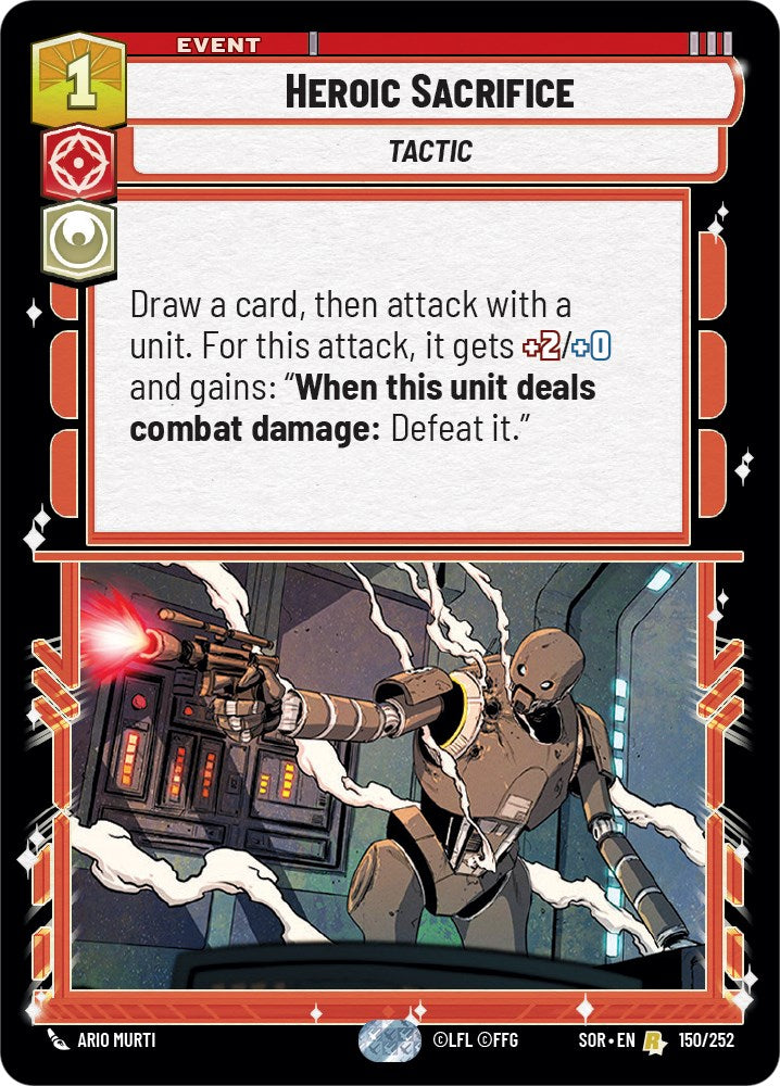 Heroic Sacrifice (150/252) [Spark of Rebellion] | BD Cosmos