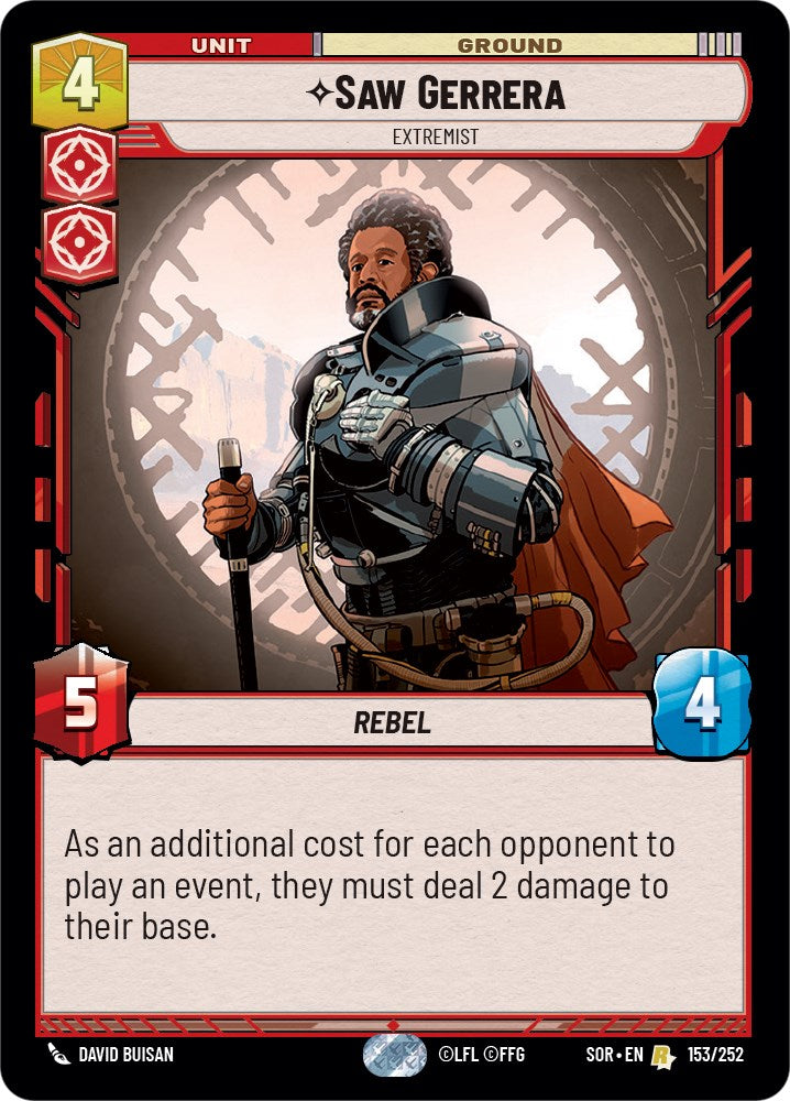 Saw Gerrera - Extremist (153/252) [Spark of Rebellion] | BD Cosmos