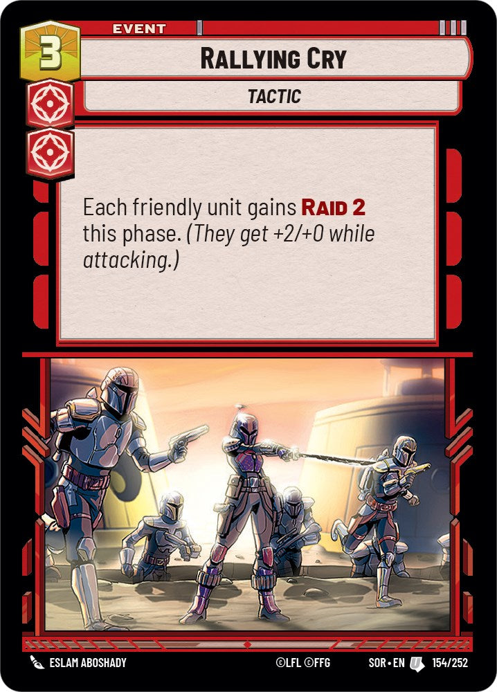 Rallying Cry (154/252) [Spark of Rebellion] | BD Cosmos