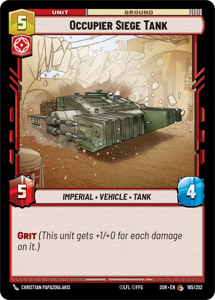 Occupier Siege Tank (165/252) [Spark of Rebellion] | BD Cosmos