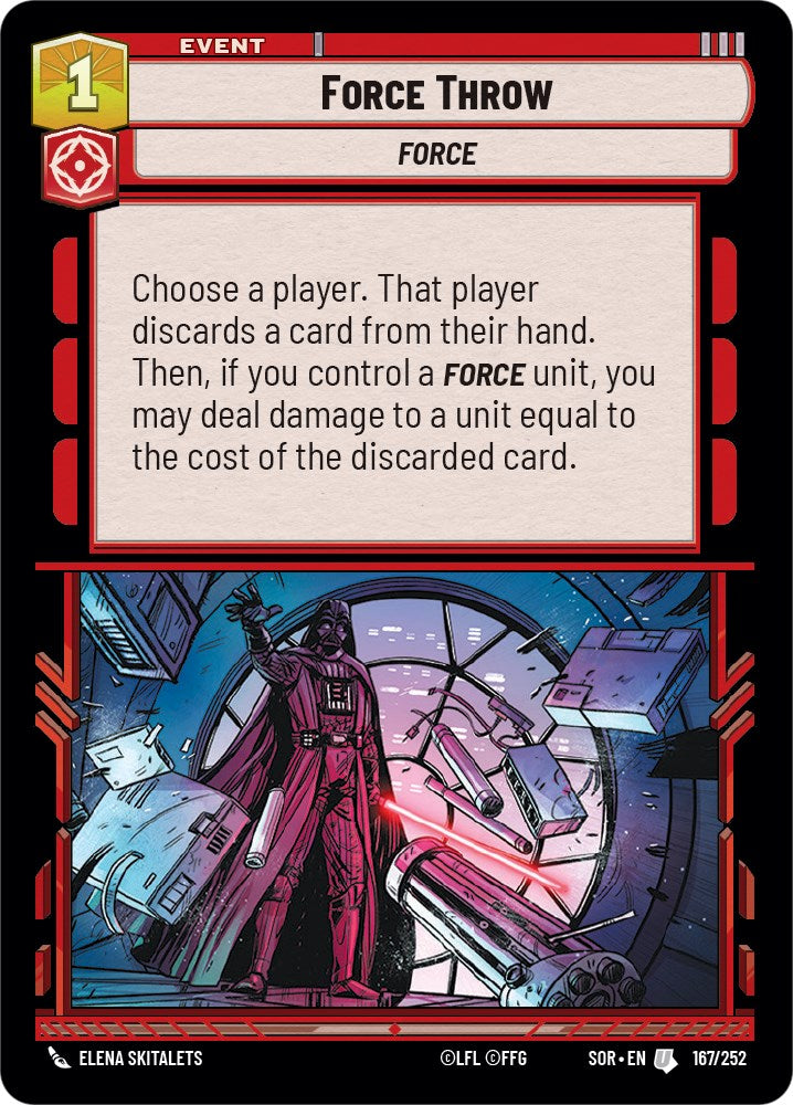 Force Throw (167/252) [Spark of Rebellion] | BD Cosmos