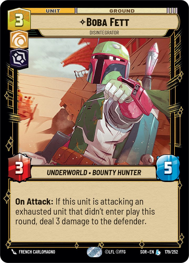 Boba Fett - Disintegrator (179/252) [Spark of Rebellion] | BD Cosmos