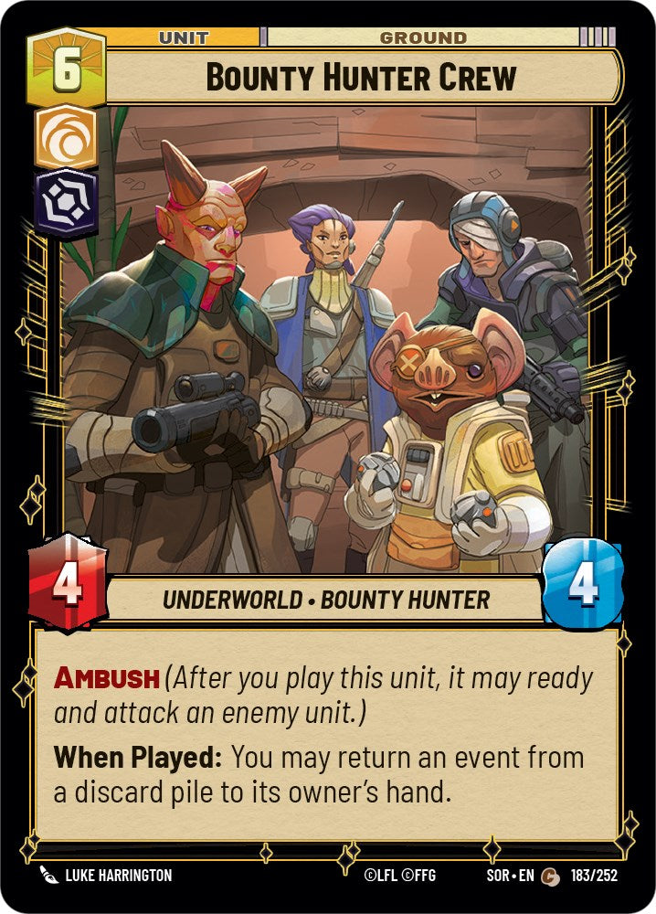 Bounty Hunter Crew (183/252) [Spark of Rebellion] | BD Cosmos