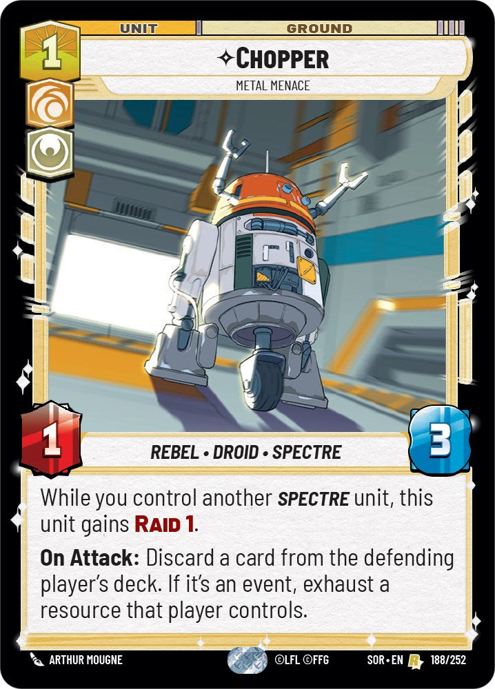 Chopper - Metal Menace (188/252) [Spark of Rebellion] | BD Cosmos