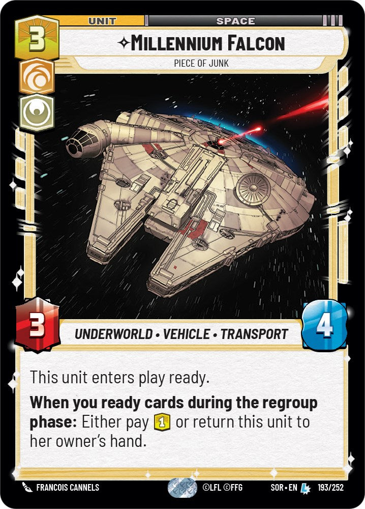 Millennium Falcon - Piece of Junk (193/252) [Spark of Rebellion] | BD Cosmos