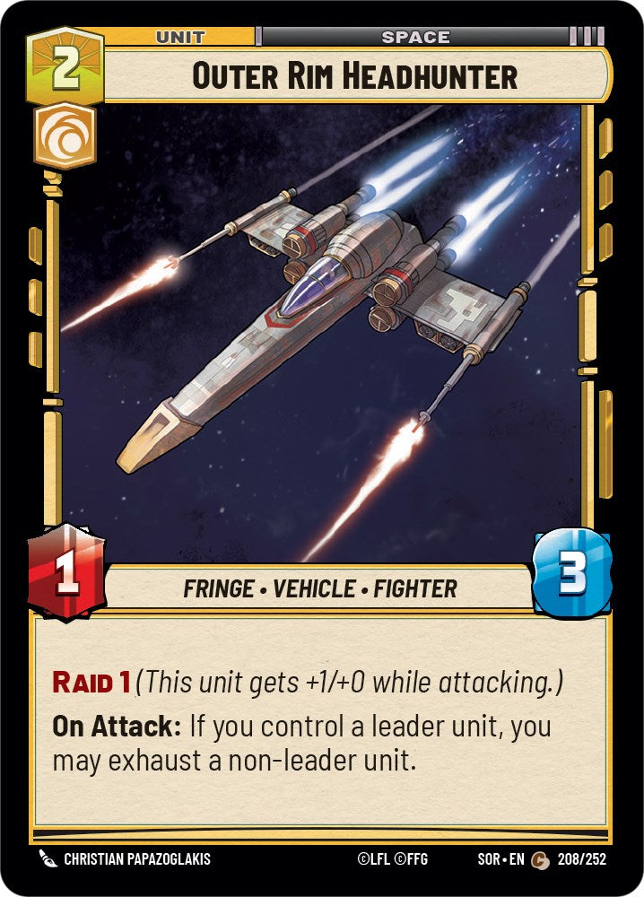 Outer Rim Headhunter (208/252) [Spark of Rebellion] | BD Cosmos