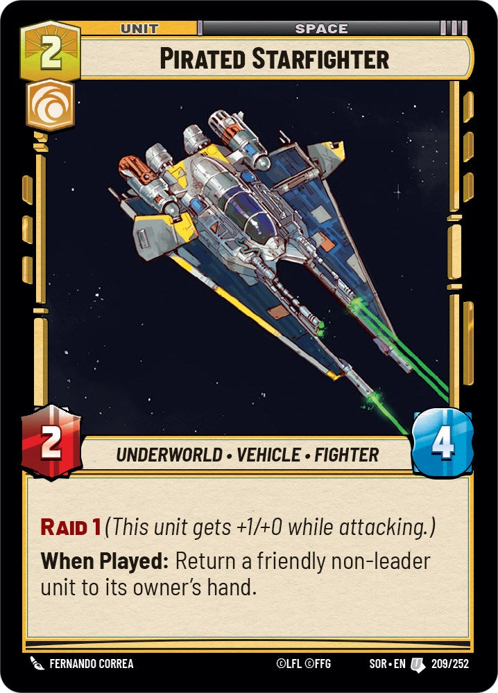 Pirated Starfighter (209/252) [Spark of Rebellion] | BD Cosmos