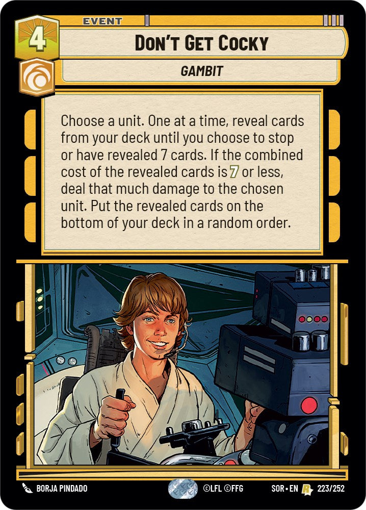 Don't Get Cocky (223/252) [Spark of Rebellion] | BD Cosmos