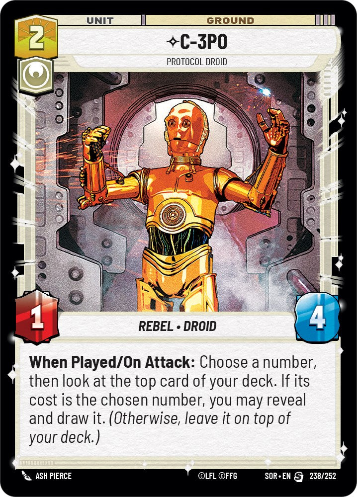 C-3PO - Protocol Droid (238/252) [Spark of Rebellion] | BD Cosmos