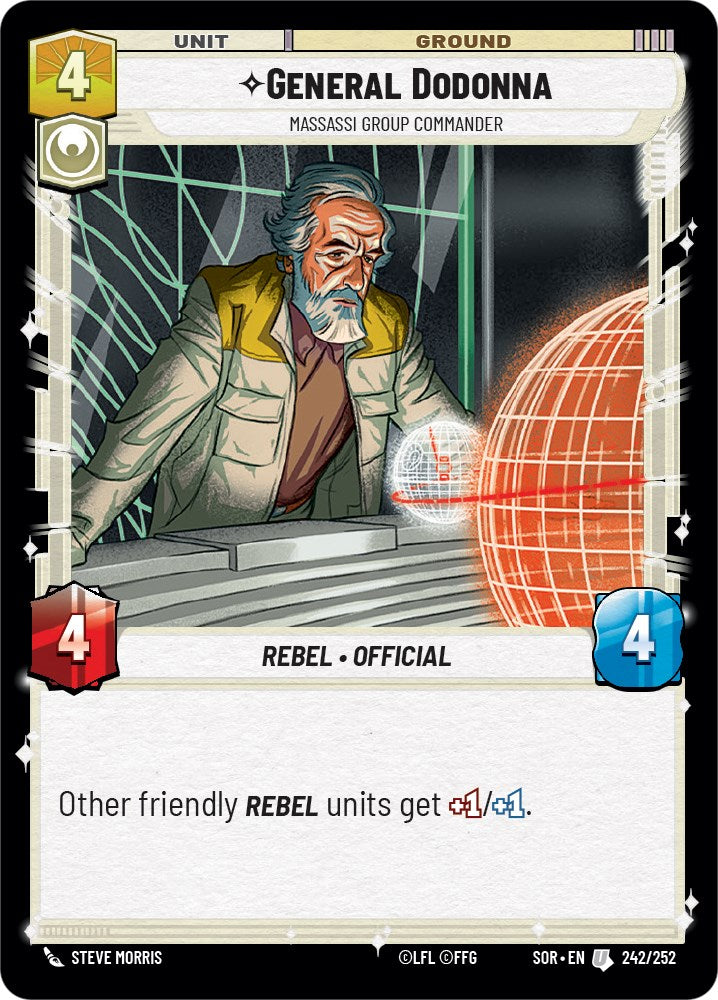 General Dodonna - Massassi Group Commander (242/252) [Spark of Rebellion] | BD Cosmos