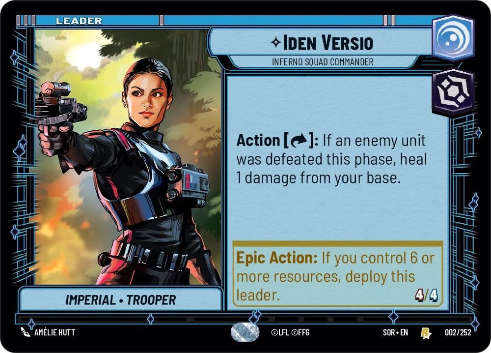 Iden Versio - Inferno Squad Commander (002/252) [Spark of Rebellion] | BD Cosmos