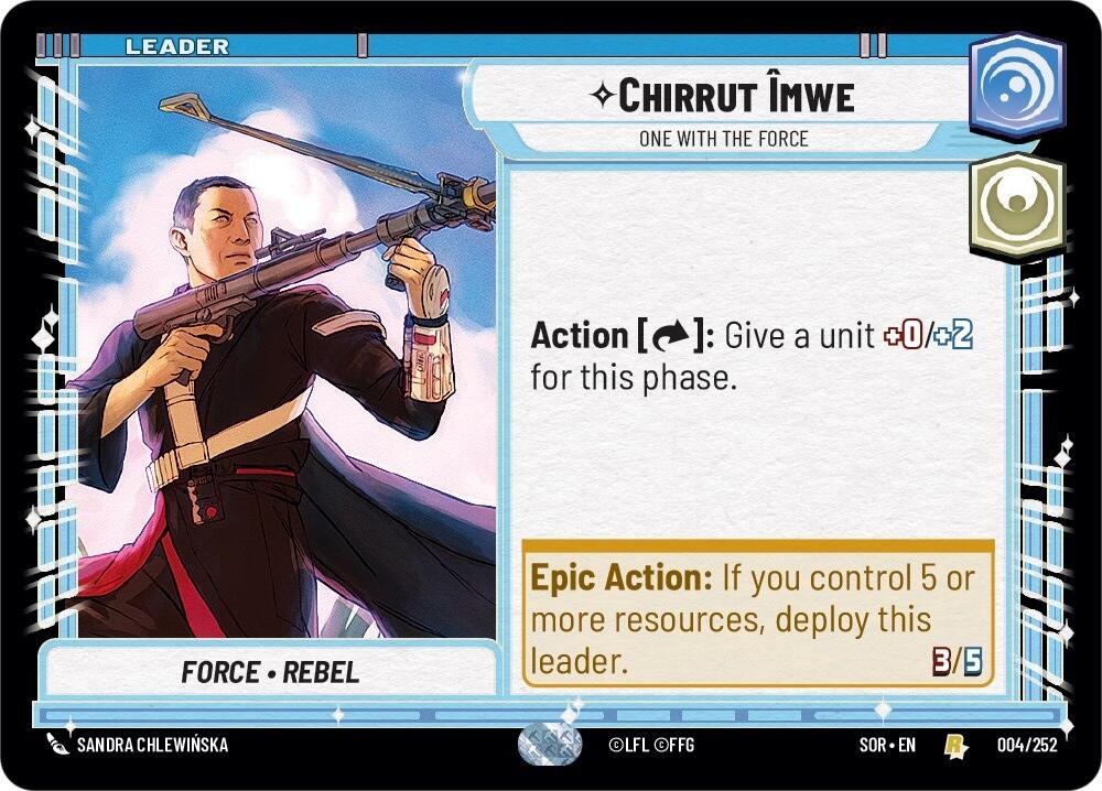 Chirrut emwe - One With The Force (004/252) [Spark of Rebellion] | BD Cosmos