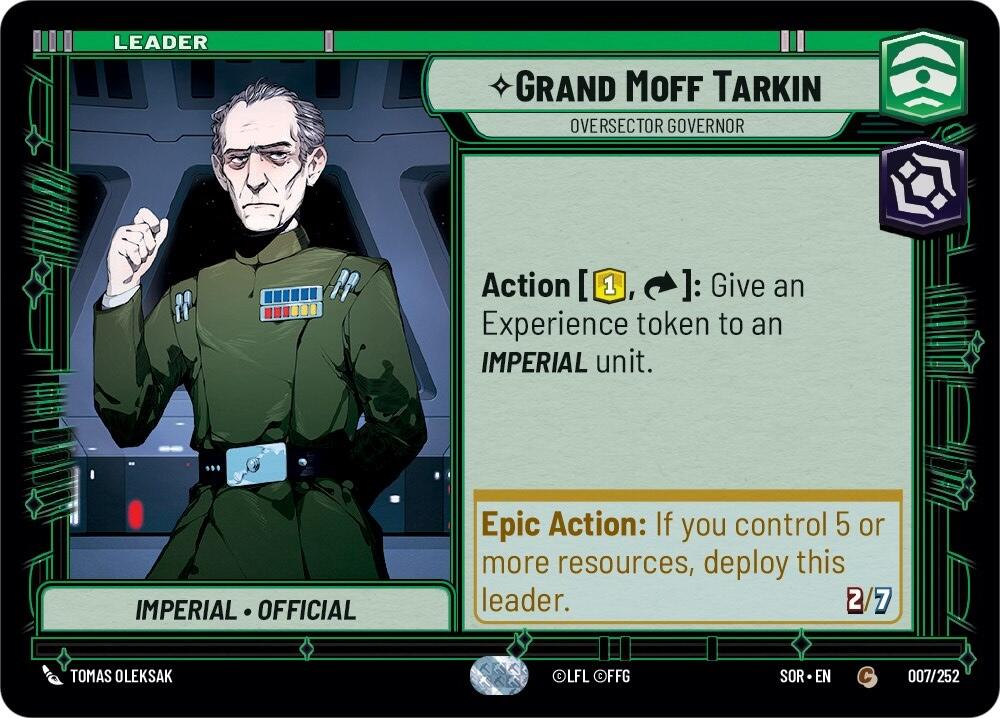 Grand Moff Tarkin - Oversector Governor (007/252) [Spark of Rebellion] | BD Cosmos