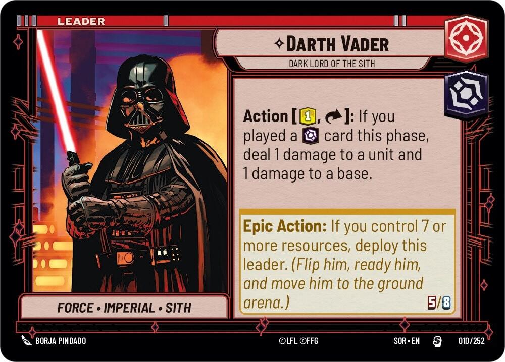 Darth Vader - Dark Lord of the Sith (010/252) [Spark of Rebellion] | BD Cosmos
