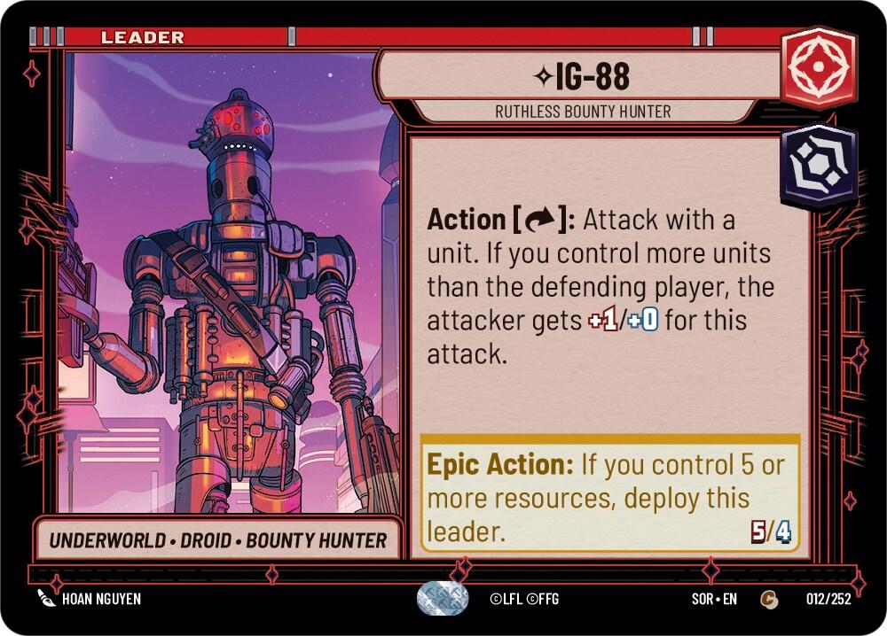 IG-88 - Ruthless Bounty Hunter (012/252) [Spark of Rebellion] | BD Cosmos