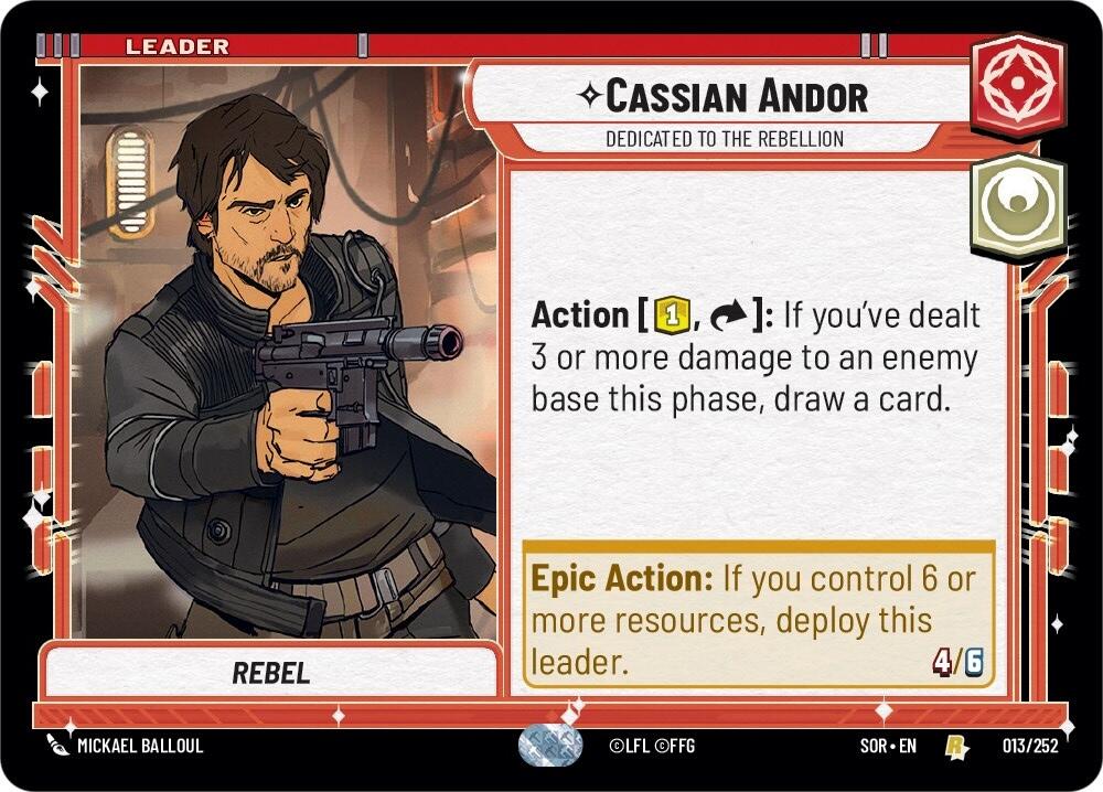 Cassian Andor - Dedicated to the Rebellion (013/252) [Spark of Rebellion] | BD Cosmos