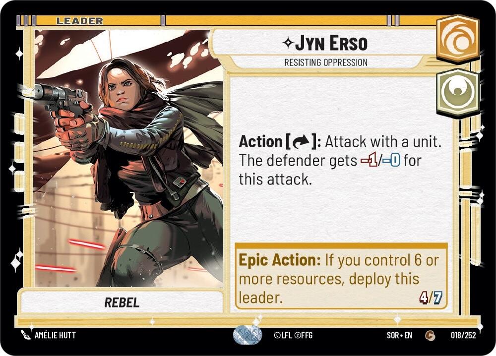 Jyn Erso - Resisting Oppression (018/252) [Spark of Rebellion] | BD Cosmos