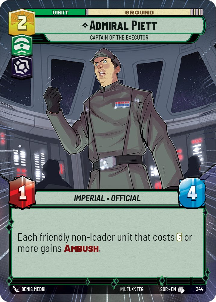 Admiral Piett - Captain of the Executor (Hyperspace) (344) [Spark of Rebellion] | BD Cosmos