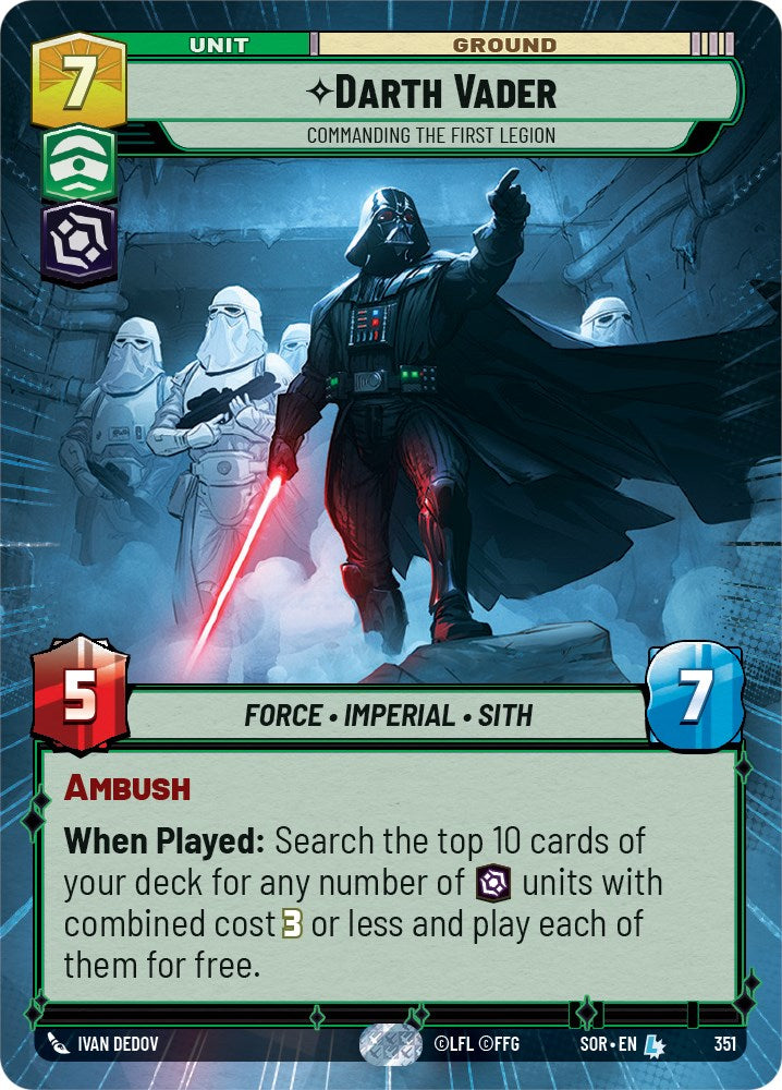 Darth Vader - Commanding the First Legion (Hyperspace) (351) [Spark of Rebellion] | BD Cosmos