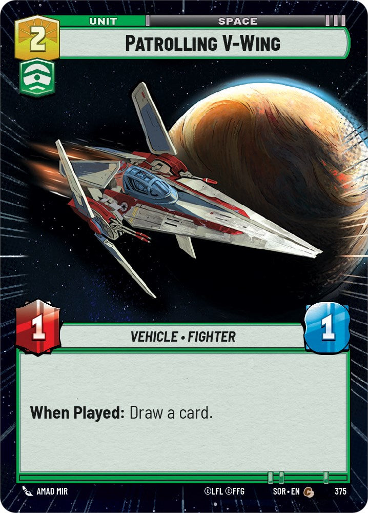 Patrolling V-Wing (Hyperspace) (375) [Spark of Rebellion] | BD Cosmos