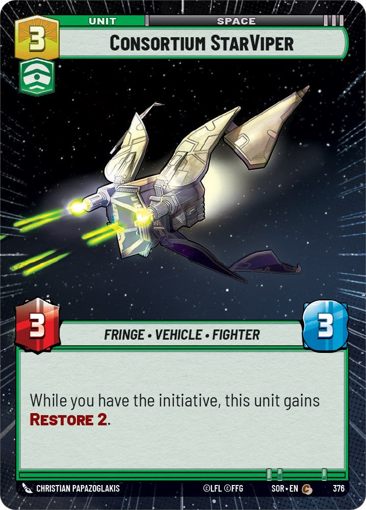 Consortium StarViper (Hyperspace) (376) [Spark of Rebellion] | BD Cosmos