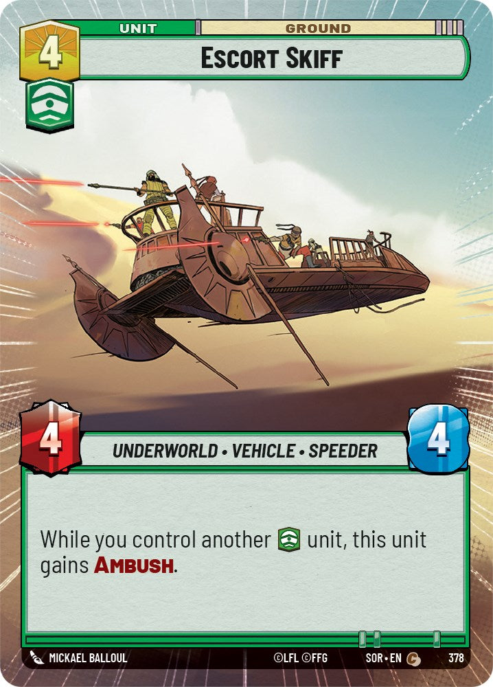 Escort Skiff (Hyperspace) (378) [Spark of Rebellion] | BD Cosmos