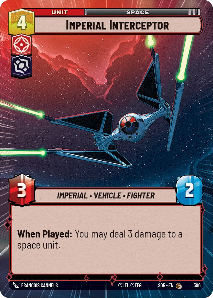 Imperial Interceptor (Hyperspace) (396) [Spark of Rebellion] | BD Cosmos
